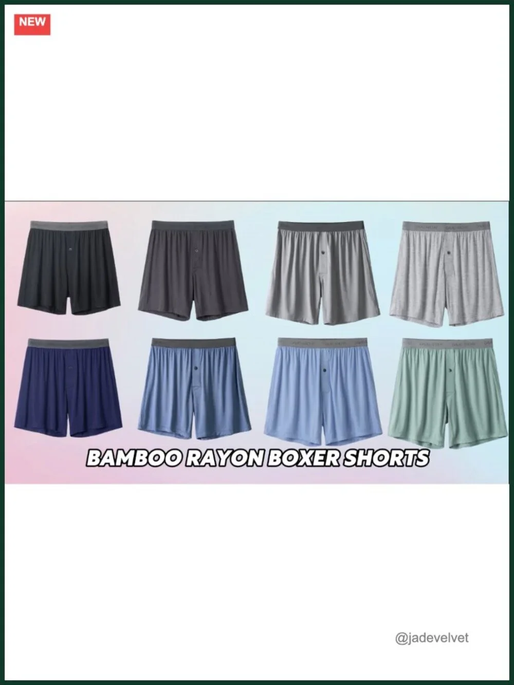 Men's Rayon Made from Bamboo Boxers, Breathable Relaxed Fit 3-Pack